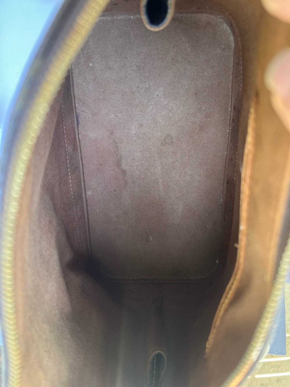 Louis Vuitton Monogram Alma PM Brown Canvas Top Handle Bag Authentic Vintage - Picture 6 of 12